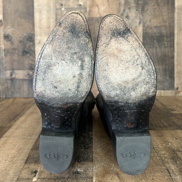 Lucchese 2000 Black T25C0J4 Western Cowboy Boots Womens 8 B - Picture 4 of 12